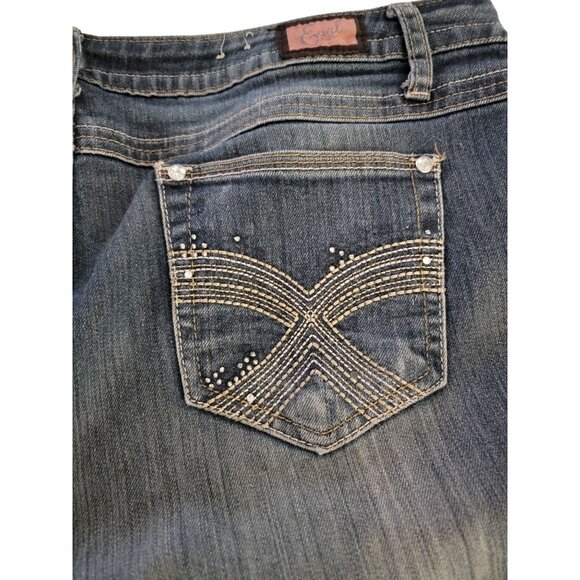 Earl Jean Womens Bootcut Embellished Jeans Size 14 - Picture 4 of 8